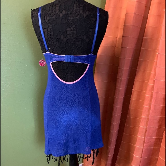 Lingerie-Nature’s intimates sheer lingerie,blue/pink, 36b - Picture 5 of 16